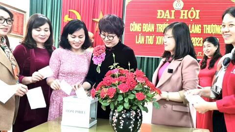 Công đoàn Trường THCS Láng Thượng: Đổi mới, sáng tạo vì quyền lợi chính đáng của giáo viên, nhân viên