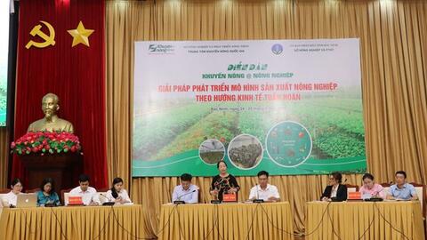 Bắc Ninh phát triển sản xuất nông nghiệp theo hướng kinh tế tuần hoàn