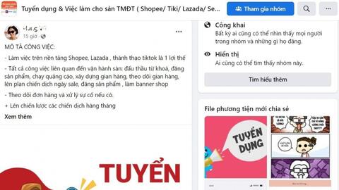 “Cộng tác viên” online: Liên kết ảo, hệ lụy thật