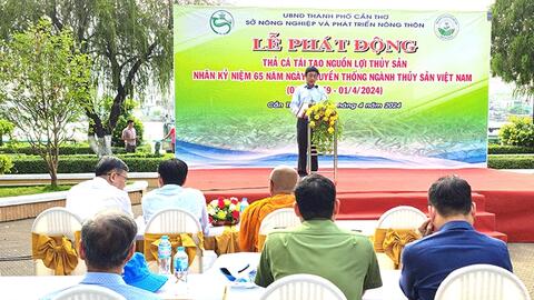 Phát động thả cá tái tạo nguồn lợi thủy sản 