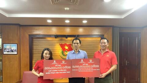 SABECO cùng Trung ương Đoàn hỗ trợ miền Bắc hồi phục sau bão Yagi