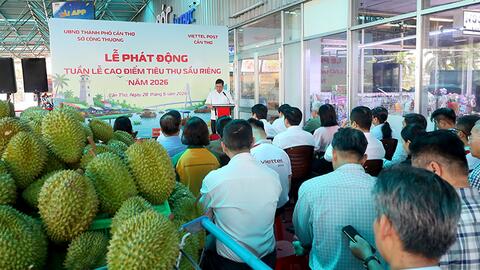 Phát động Tuần lễ cao điểm tiêu thụ sầu riêng 