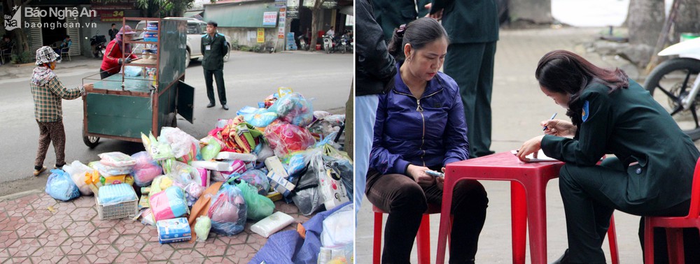 Hàng 'giảm giá sốc' xuất hiện trên nhiều tuyến đường ở Nghệ An