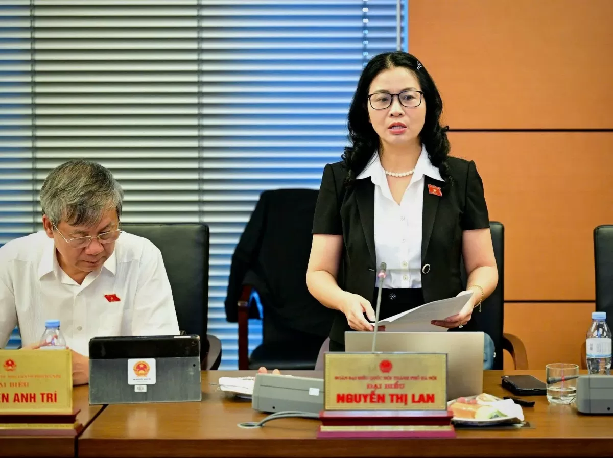 Đại biểu Nguyễn Thị Lan (đoàn TP Hà Nội)