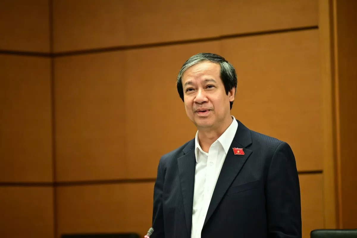 Bộ trưởng Bộ Giáo dục và Đào tạo Nguyễn Kim Sơn. Ảnh: VPQH