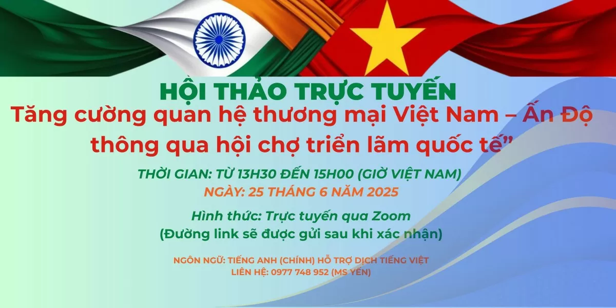 Thúc đẩy xuất khẩu sang Ấn Độ qua hội chợ quốc tế Thúc đẩy xuất khẩu sang Ấn Độ qua hội chợ quốc tế