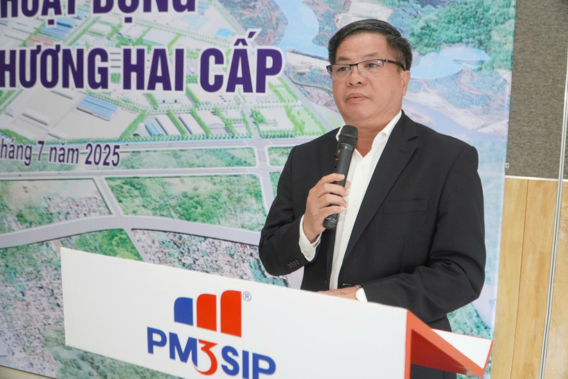 Ông Võ Thanh Phong, Trưởng Ban Quản lý các khu công nghiệp Bà Rịa - Vũng Tàu (TP. Hồ Chí Minh) phát biểu. Ảnh: Nguyễn Ngọc