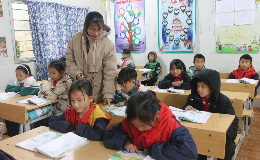 Trường PTDTBT Tiểu học Sin Suối Hồ sẽ tiếp nhận trụ sở xã làm phòng học và khu bán trú. Ảnh: Hà Thuận