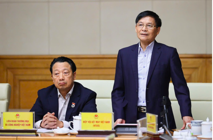 Ông Trương Văn Cẩm, Phó Chủ tịch Hiệp hội Dệt may Việt Nam: Thiếu nguyên phụ liệu là nút thắt lớn của ngành dệt may trong tận dụng các hiệp định thương mại tự do. Ảnh: Chinhphu.vn