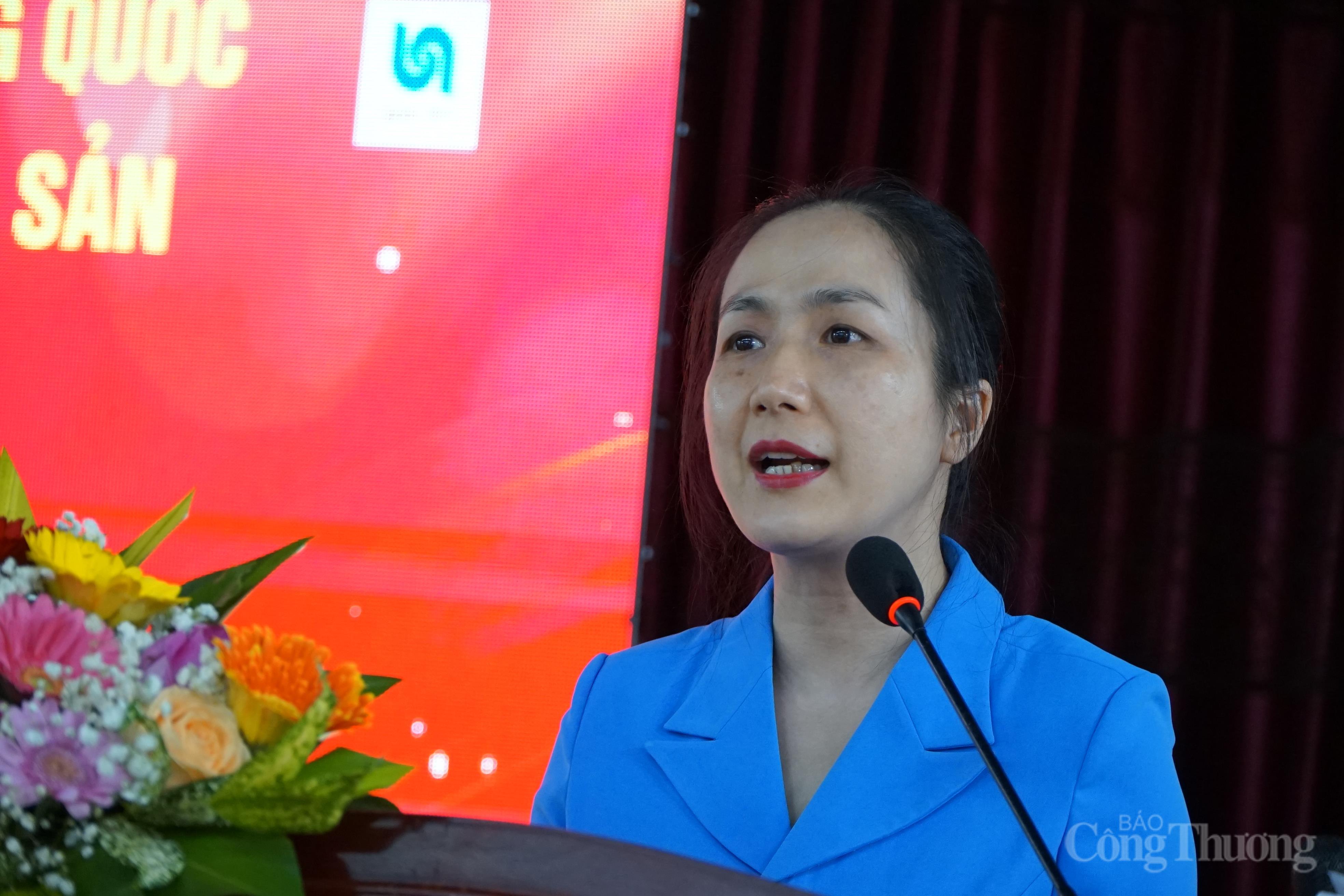 Giám đốc Sở Công Thương Đắk Lắk Nguyễn Thị Thu An phát biểu tại hội nghị