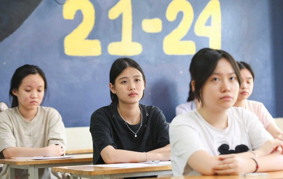 Thí sinh Thanh Hoá dự kỳ thi tốt nghiệp THPT năm 2025. Ảnh: Nguyễn Thùy