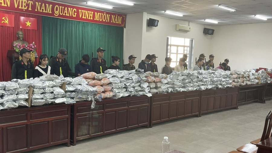 Triệt phá đường dây mua bán cần sa xuyên quốc gia.(Ảnh: BCA).