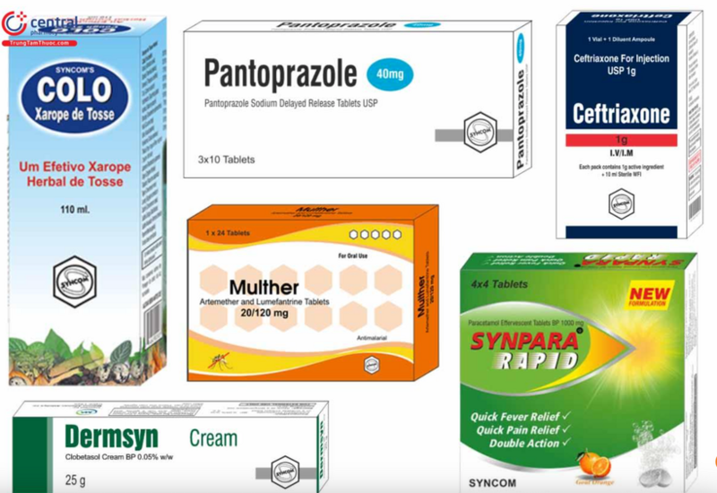 Thuốc của Syncom Formulations - công ty đứng đầu về vi phạm - Ảnh: BYT