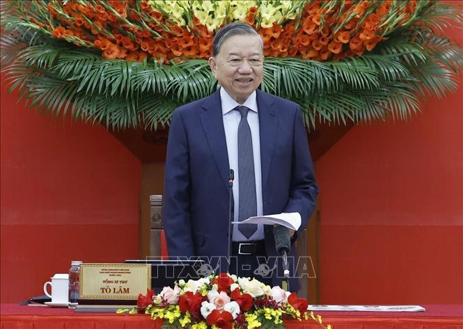 Tổng Bí thư Tô Lâm phát biểu chỉ đạo. Ảnh: Thống Nhất/TTXVN Tổng Bí thư Tô Lâm phát biểu chỉ đạo. Ảnh: Thống Nhất/TTXVN