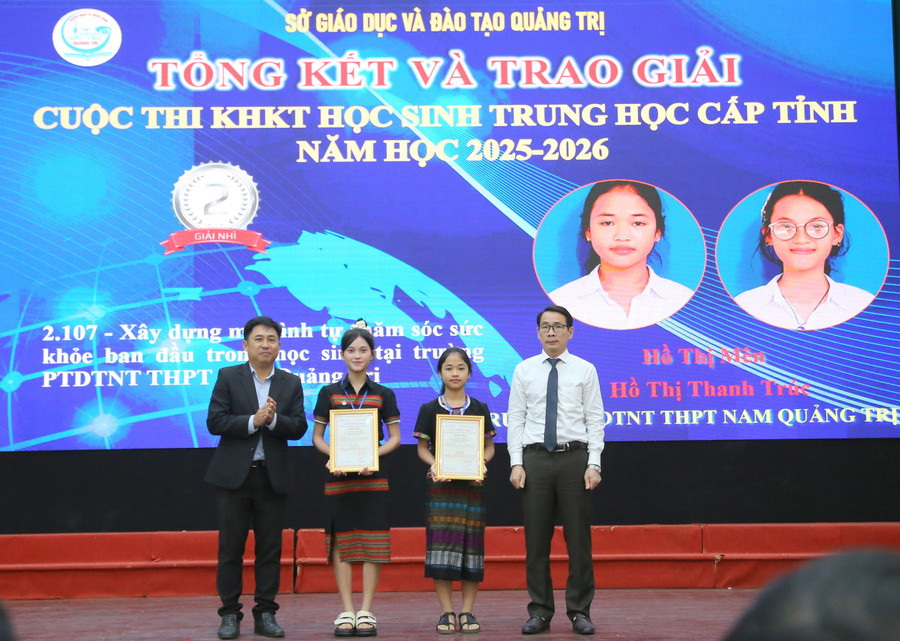Học sinh Trường Phổ thông DTNT THPT Nam Quảng Trị đạt giải Nhì cuộc thi KHKT cấp tỉnh. nang-chat-luong-toan-dien-ben-vung-1.jpg