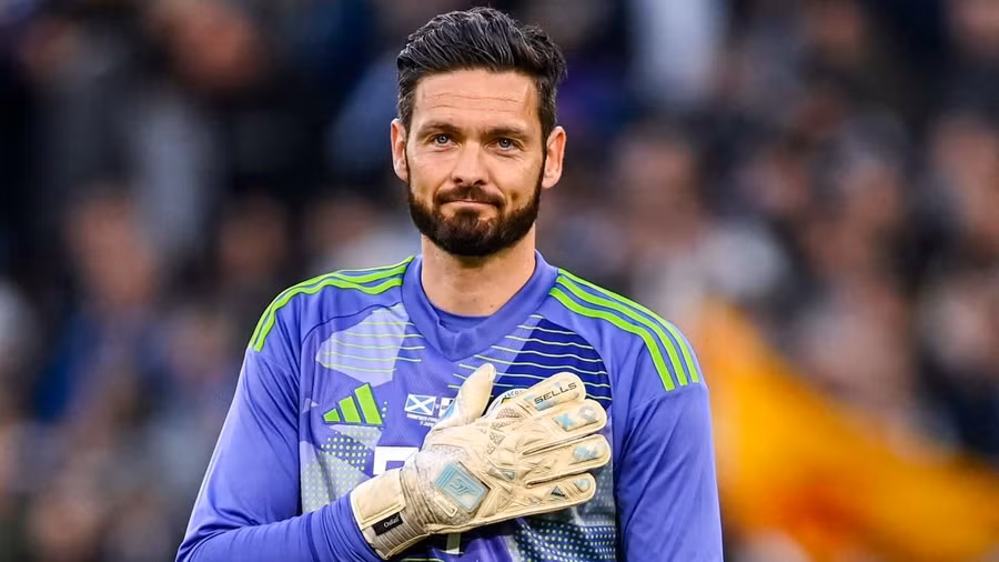 Thủ môn Craig Gordon, 43 tuổi, lần đầu dự World Cup cùng đội tuyển quốc gia. scotlan.jpg