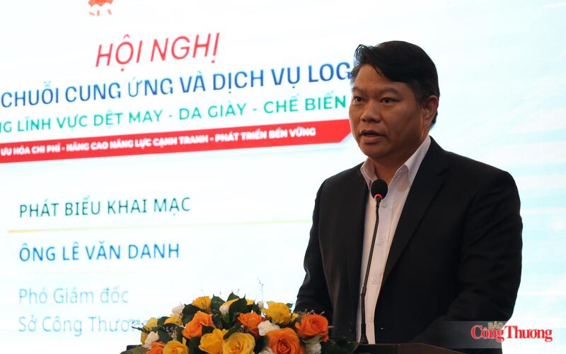 Ông Lê Văn Danh, Phó Giám đốc Sở Công Thương TP. Hồ Chí Minh phát biểu tại hội nghị. Ảnh: Thừa Ngọc