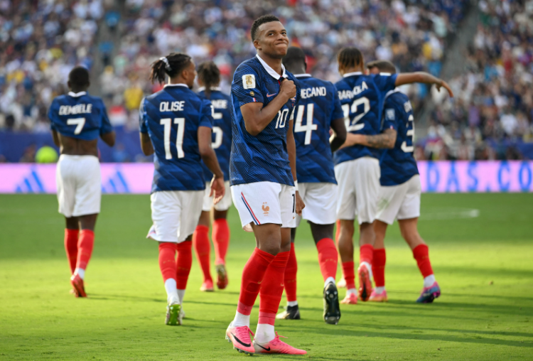 Kylian Mbappe đã đuổi kịp số bàn thắng của Messi tại World Cup 2026. Ảnh: FIFA.