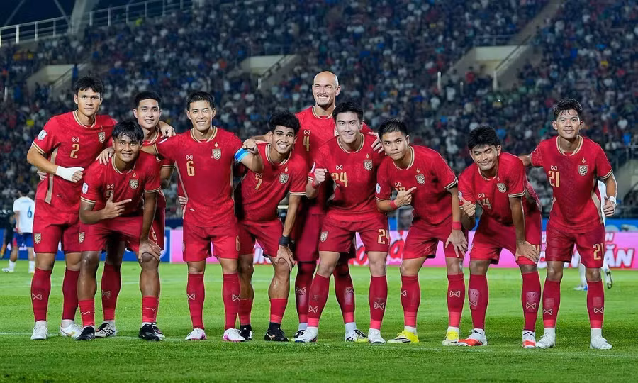 Thái Lan trở thành đội đầu tiên bất bại các trận ra quân trong lịch sử giải vô địch các quốc gia Đông Nam Á. Ảnh: FAT. thai-lan.jpg
