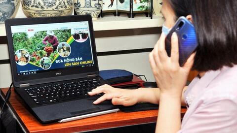 Hỗ trợ hộ sản xuất nông nghiệp tham gia sàn thương mại điện tử