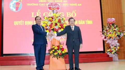 Nghệ An: Bổ nhiệm Hiệu trưởng Trường Cao đẳng Việt - Đức