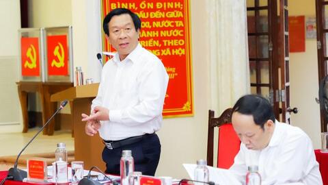 Ban Thường vụ Tỉnh ủy cho ý kiến vào dự thảo Quy hoạch tỉnh thời kỳ 2021-2030, tầm nhìn đến năm 2050