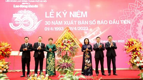 Báo Lao động Thủ đô long trọng kỷ niệm 30 năm ngày xuất bản số báo đầu tiên
