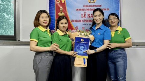 Ra mắt Công đoàn Công ty cổ phần Nông nghiệp công nghệ cao Thăng Long