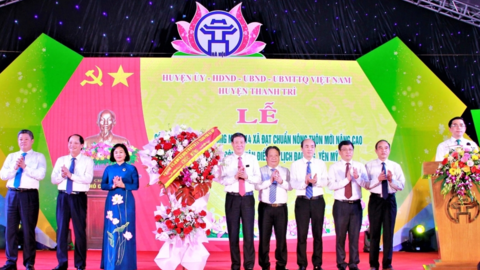 Huyện Thanh Trì: Công bố 14 xã đạt chuẩn Nông thôn mới nâng cao