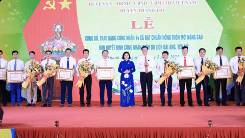 Huyện Thanh Trì: 100% xã “về đích” nông thôn mới nâng cao