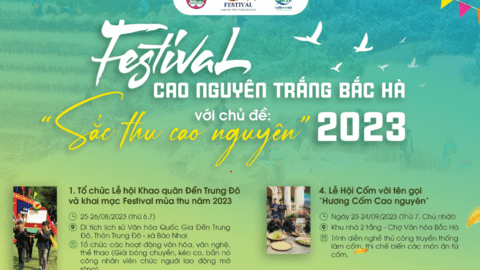 “Sắc thu Cao nguyên trắng Bắc Hà” sẽ diễn ra vào cuối tháng 8/2023