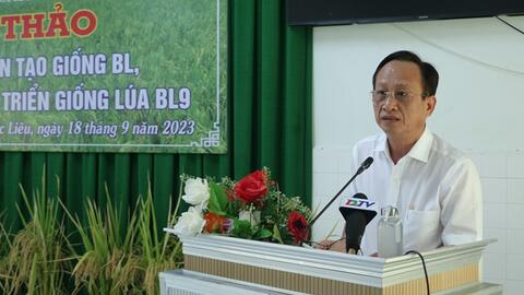 Bạc Liêu công bố giống lúa mới được công nhận lưu hành