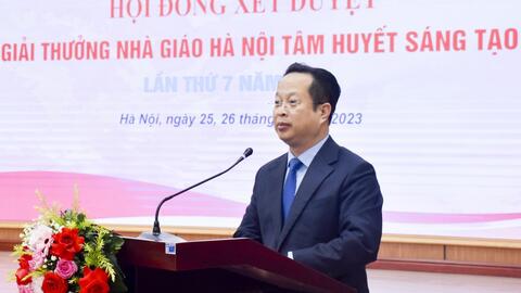 41 nhà giáo dự chung khảo xét duyệt Giải thưởng “Nhà giáo Hà Nội tâm huyết, sáng tạo”