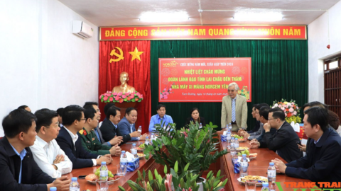 Bí thư Tỉnh ủy Lai Châu Giàng Páo Mỷ kiểm tra hoạt động lao động sản xuất đầu xuân