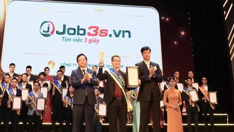 Nền tảng tuyển dụng Job3s.vn vinh dự nhận Giải thưởng Sao Khuê 2024