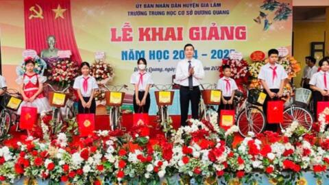 Học sinh Gia Lâm nô nức chào đón năm học mới