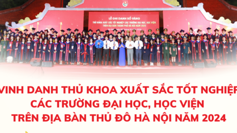 Ấn tượng Lễ tuyên dương Thủ khoa xuất sắc của Thủ đô năm 2024