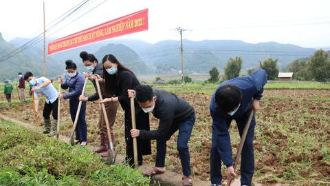 Nông thôn Tây Bắc: Thuận Châu ra quân làm thủy lợi mùa khô năm 2022