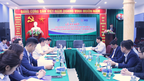 Hội Nông dân hợp tác với VNPT Sơn La, ngân Hàng TMCP Quân Đội