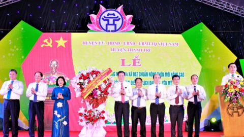 Huyện Thanh Trì: Công bố 14 xã đạt chuẩn Nông thôn mới nâng cao