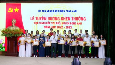 Đông Anh: Tuyên dương 130 học sinh giỏi tiêu biểu