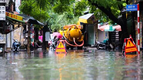 Ảnh hưởng của bão, từ đêm 17-20/7 Hà Nội dự báo có mưa to đến rất to