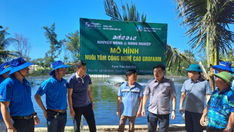 Quảng Bình: Nuôi tôm công nghệ 2 giai đoạn trong ao lót bạt giúp nông dân giảm chi phí, tăng hiệu quả