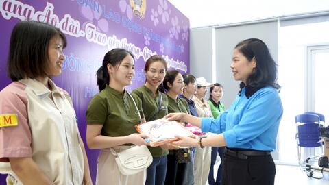 Đa dạng các hoạt động chăm lo cho lao động nữ