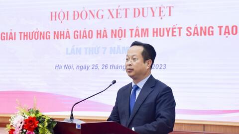 41 nhà giáo dự chung khảo xét duyệt Giải thưởng “Nhà giáo Hà Nội tâm huyết, sáng tạo”