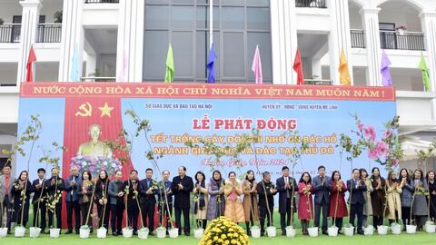 Giáo dục ý nghĩa Tết trồng cây cho học sinh