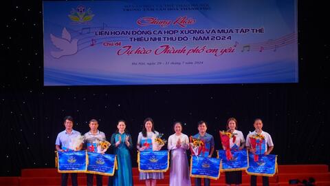 Thiếu nhi hào hứng với “Đồng ca, hợp xướng và múa tập thể”