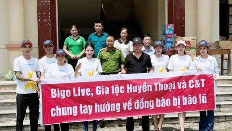 Cộng đồng Bigo Live chung tay khắc phục hậu quả bão lũ