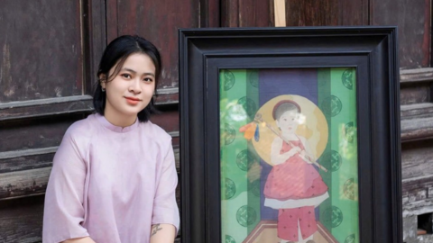 Họa sĩ trẻ Như Ngọc gây ấn tượng mạnh mẽ với tranh lụa