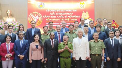 Giải Teakwondo Cảnh sát Châu Á 2024 sẽ được tổ chức tại Quảng Ninh